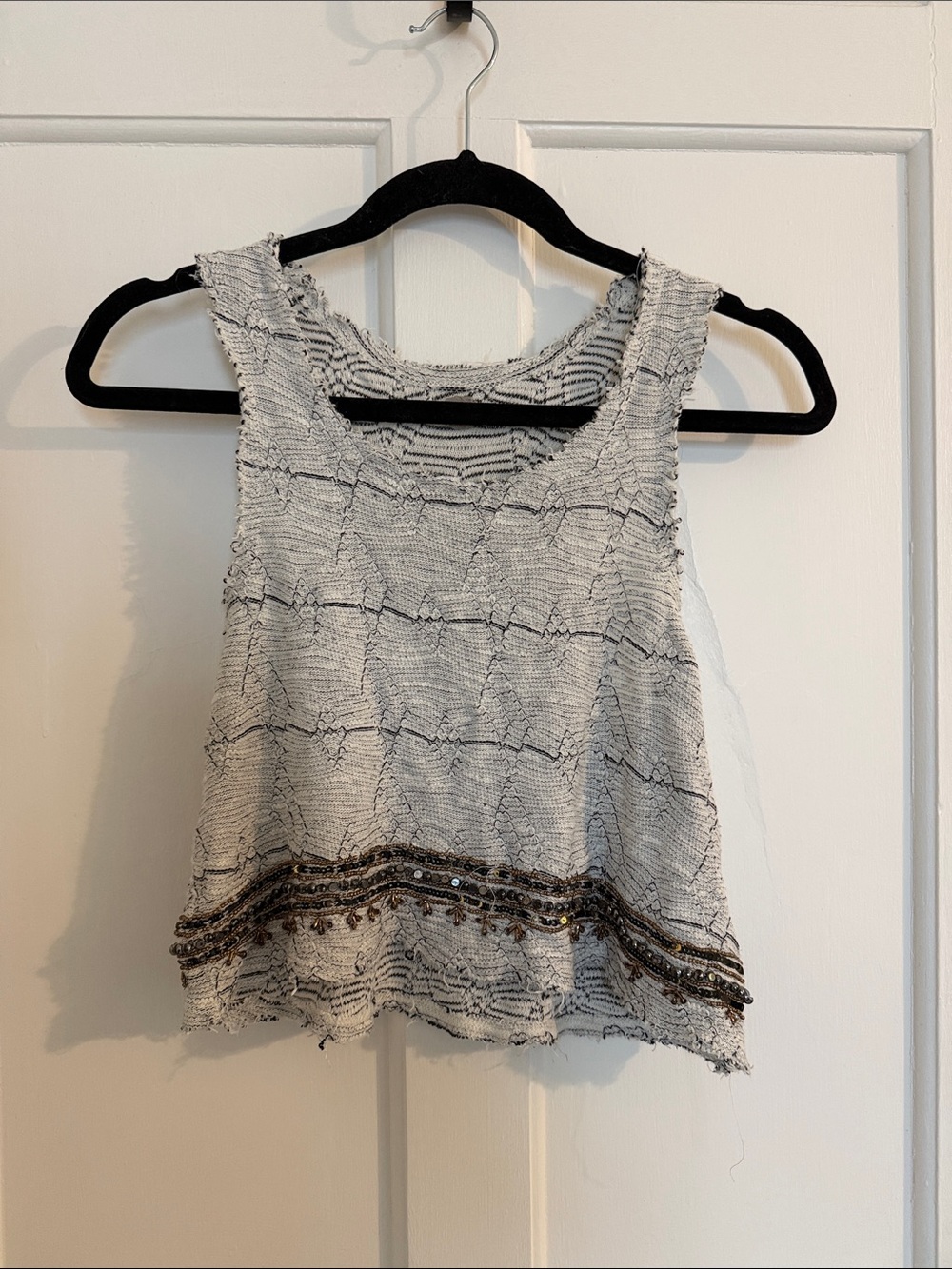 Ecote - Sleeveless Beaded Tank Top
